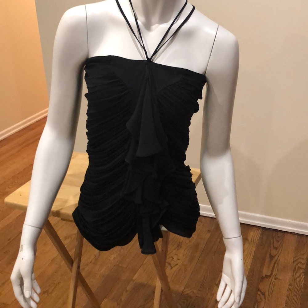 Robert Rodriguez black drapey top